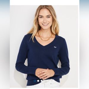 Vineyard Vines Heritage Cotton V-Neck Sweater